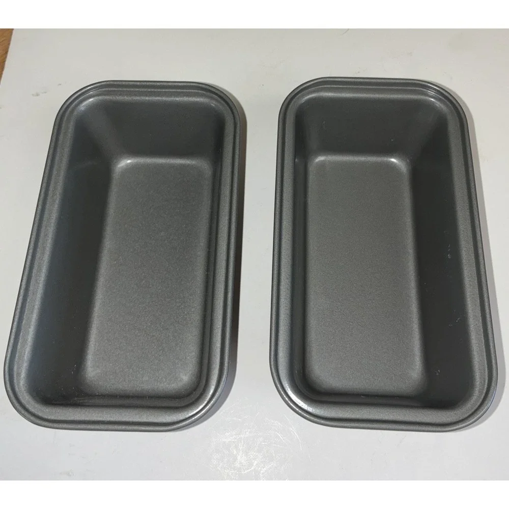 Mini Loaf Pan 6 x 3 x‎ 2 Gray Lot Of 2